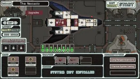 Игра FTL корабль The Nesasio, stealth ship