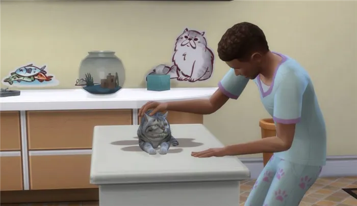 Ветеринарная клиника в дополнении «The Sims 4: Кошки и собаки»