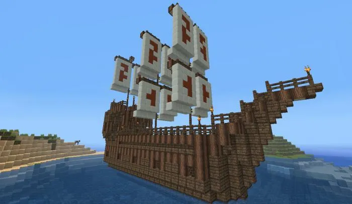Узнаем как построить корабль в Майнкрафте и заставить его плыть?