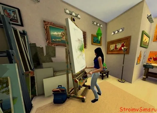Арт студия для The Sims 4