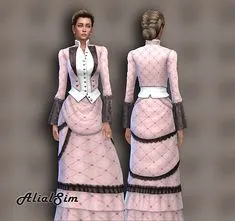 Victorian dress GF2 Download #ts4_adult_fullbody #ts4_bacc_human Платье Времен Гражданской Войны, Викторианские Платья, Старая Одежда, Красивые Знаменитости, Старая Одежда, Dibujo