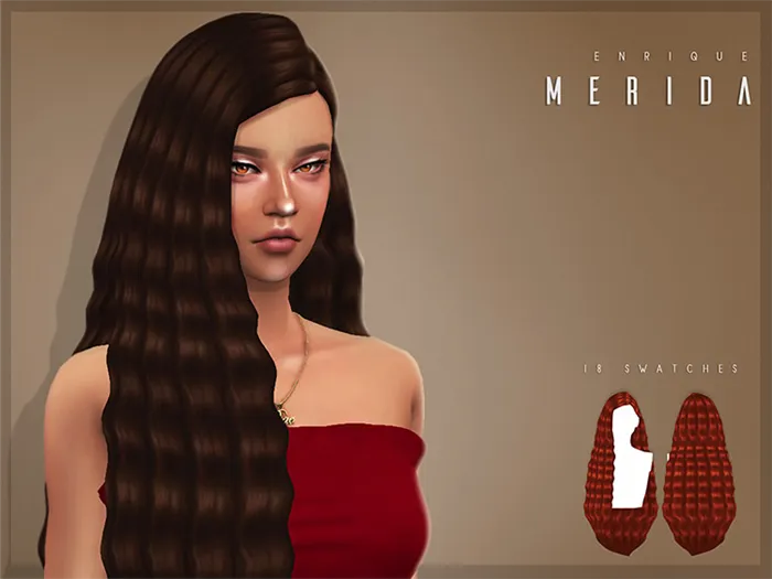 Merida Hairstyle Sims 4 CC
