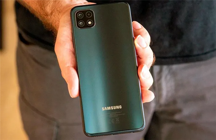 Дизайн Samsung Galaxy A22 5G