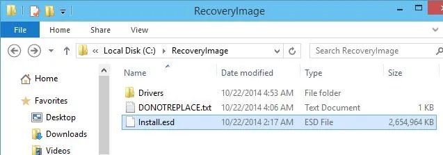 C:\RecoveryImage\Install.esd