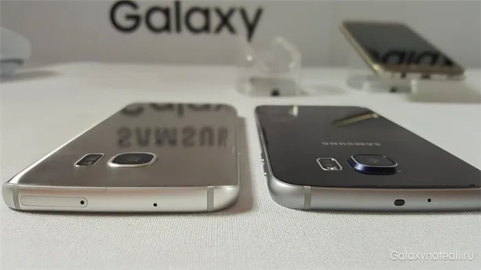 Samsung Galaxy S7 (слева) и Samsung Galaxy S6