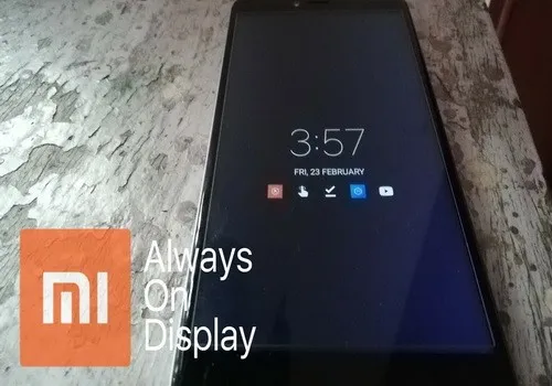 Функция Always on Display на смартфонах Xiaomi