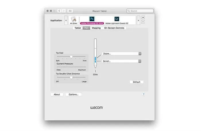 Подключение Wacom Intuos