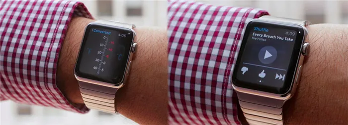 Различные приложения на Apple Watch