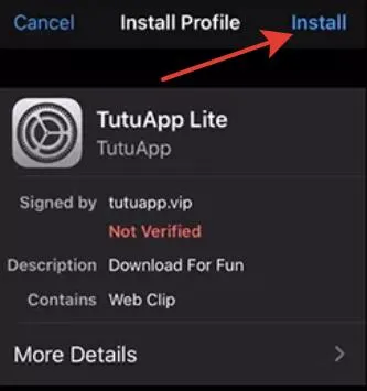 TuTu App установка