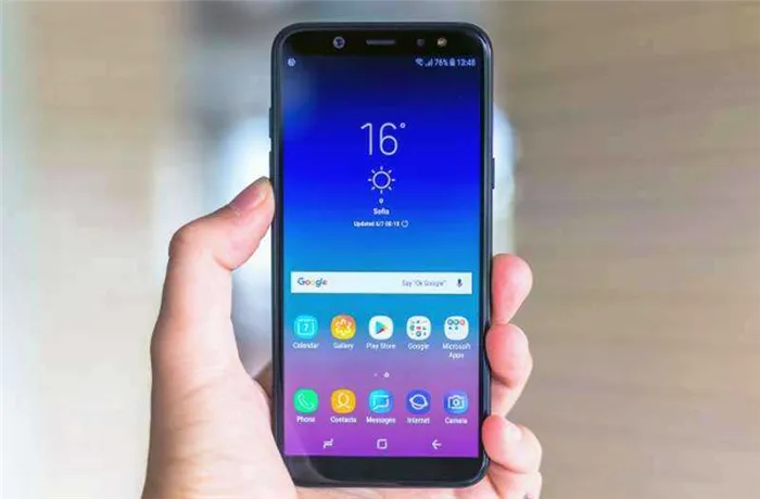 ОС Samsung Galaxy A6 (2018)