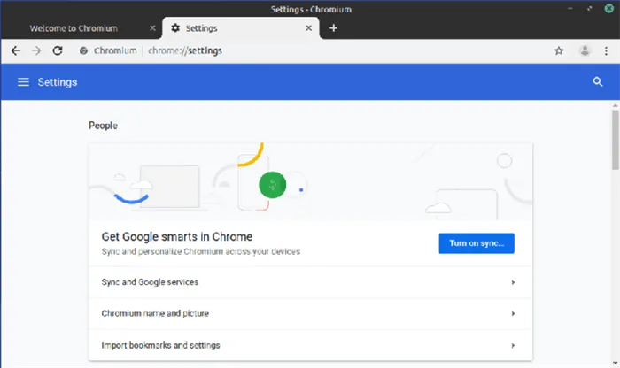 Браузер Chromium