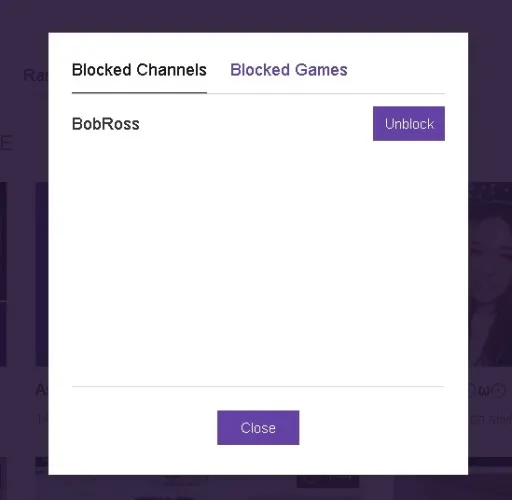 Twitch Block Chrome Extension