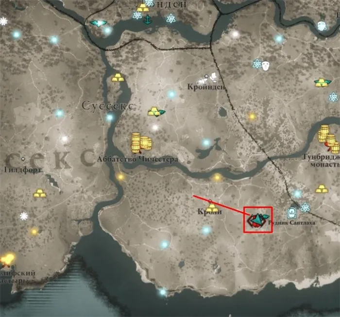 Энтузиаст Хротгар на карте мира Assassin's Creed