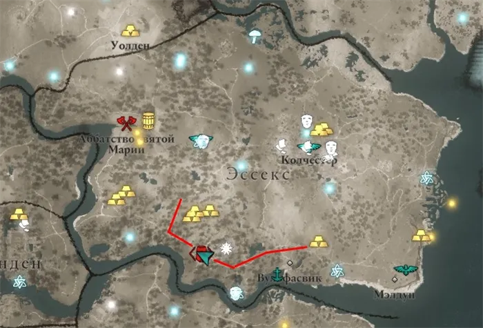 Энтузиаст Высокий ключ на карте мира Assassin's Creed