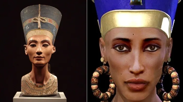 Мать фараона Тутанхмоса - знаменитая Нефертити.