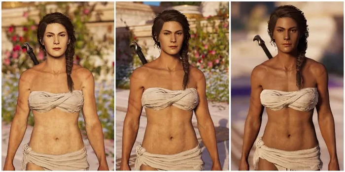 Assassin's Creed: Odyssey Trainer +10 v1.0.2 <Mrantifun> </p><p>» width=»1000″ height=»500″ /></p><p>Игроки предпочитают как можно больше показывать главного героя самостоятельно. Очевидно, что у Алексиоса и Кассандры греческий цвет кожи, но приятно выбрать что-то другое.</p><p>Различные оттенки кожи Кассандры добавляют пять дополнительных цветов кожи. Этот мод не влияет на внешний вид NPC, но требует Zlorep.</p><h2>Myrrine Customizer</h2><p><img decoding=