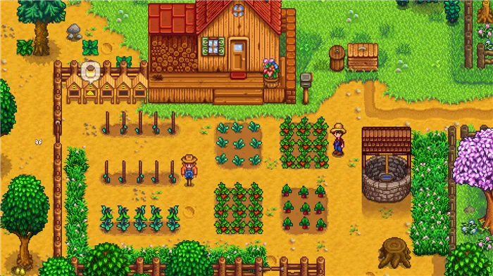 Растения были высажены в коттедже, но теперь вы можете отдохнуть на ферме. Источник: Steam