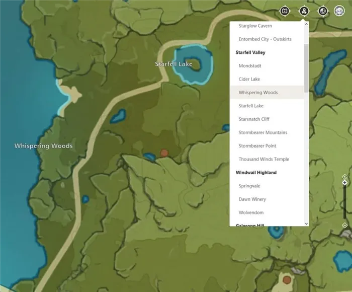 Официальный ярлык интерактивной карты для GenshinImpactTeyvat