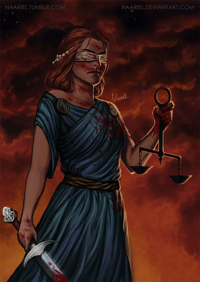 Фемида, греческая богиня правосудия.