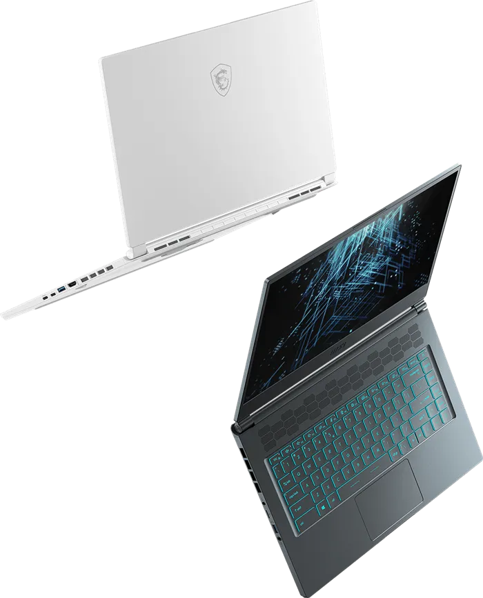 msi stealth laptop 15m light
