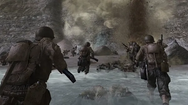Снимок высадки союзников у берегов Нормандии
