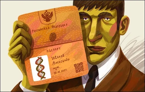 Рисунок паспорт с тестом ДНК
