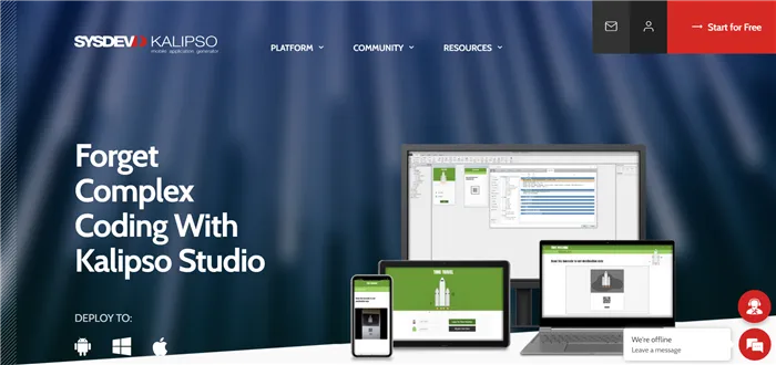Конструктор мобильных приложений Kalipso Studio