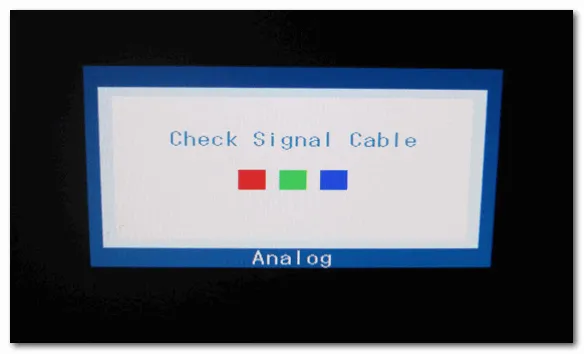Не подключен кабель (Chesk Signal Cable)