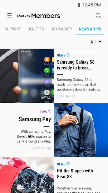 Samsung Members скриншот 2
