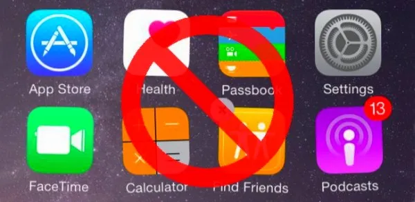 удалить программу на iPhone