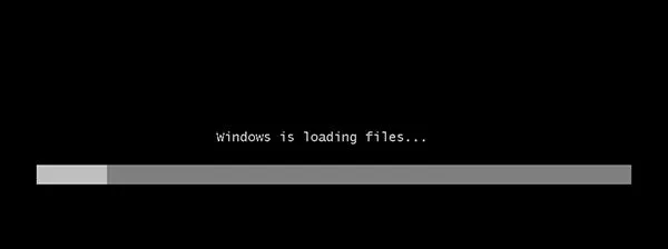Предварительно копирование файлов в процессе установки Windows 7 с флешки