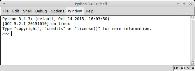Python IDLE в Linux