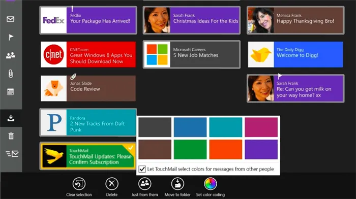 Лучшие почтовые клиенты для Windows 10: TouchMail