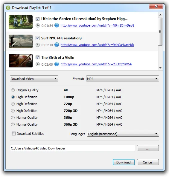 Программа 4K Video Downloader