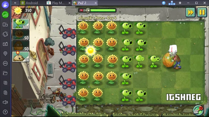 Растения против зомби 2 - играю на компьютере