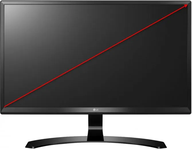 Правильное измерение диагонали экрана монитора