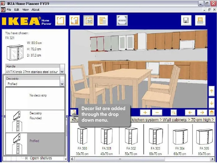 ИКЕЯ позволяет посмотреть в режиме онлайн, как будет выглядеть их мебель на кухне