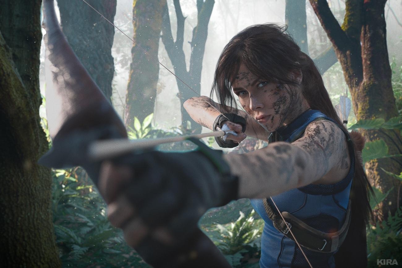 Красивый косплей Лары Крофт из Shadow of the Tomb Raider