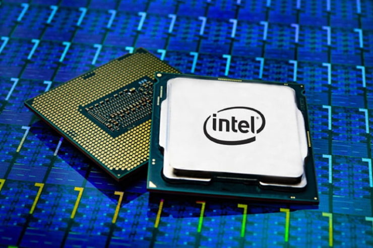 Стоковая фотография процессора Intel Core 9-го поколения