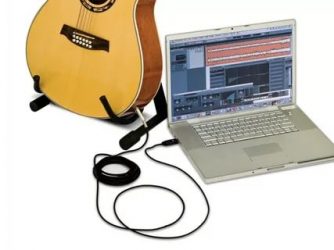 Как подключить электроакустическую гитару к ноутбуку?